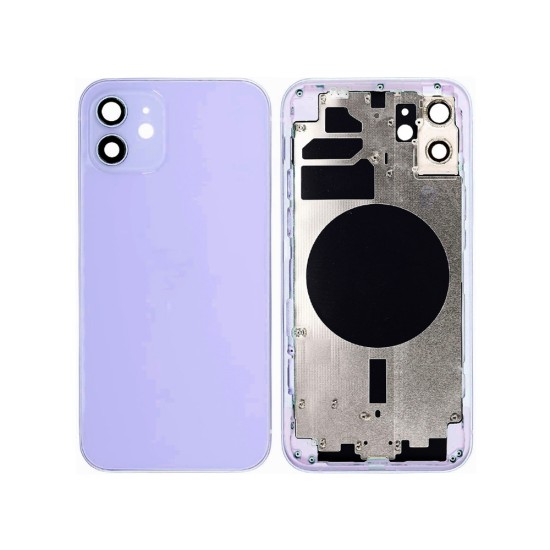 Tampa Traseira com Frame Apple iPhone 12 Roxo Tampa Traseira com Frame Apple iPhone 12 Roxo